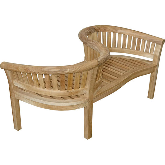 Outdoor Garden Bench Curve Loveseat